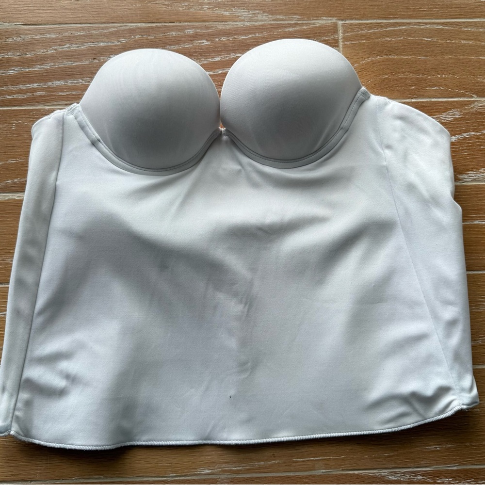 Felina White Strapless Bustier